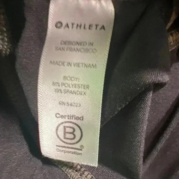 Athleta Woman’s Gray Black Yellow Leggings Size Small - Picture 9 of 10